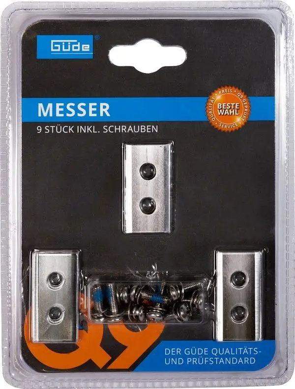 GDE Messer 9 Stck inkl.  Schrauben - 95446-01047